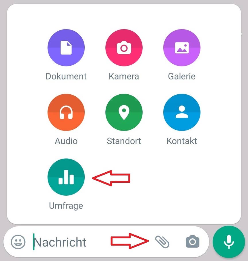 WhatsApp Umfrage erstellen