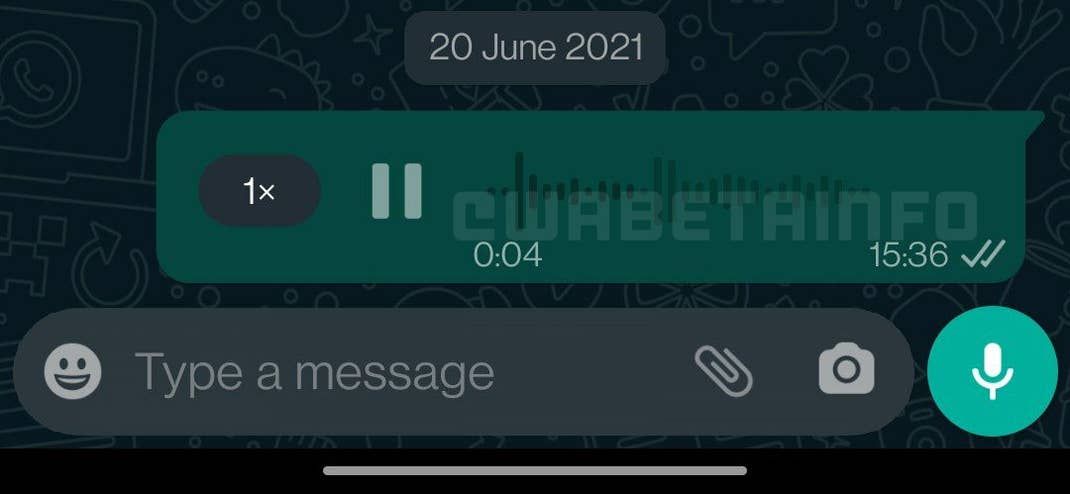WhatsApp zeigt mit Wellenform in Sprachnachrichten, wie laut es wird