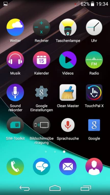 Wiko Highway Pure: Das Menü des Franzosen