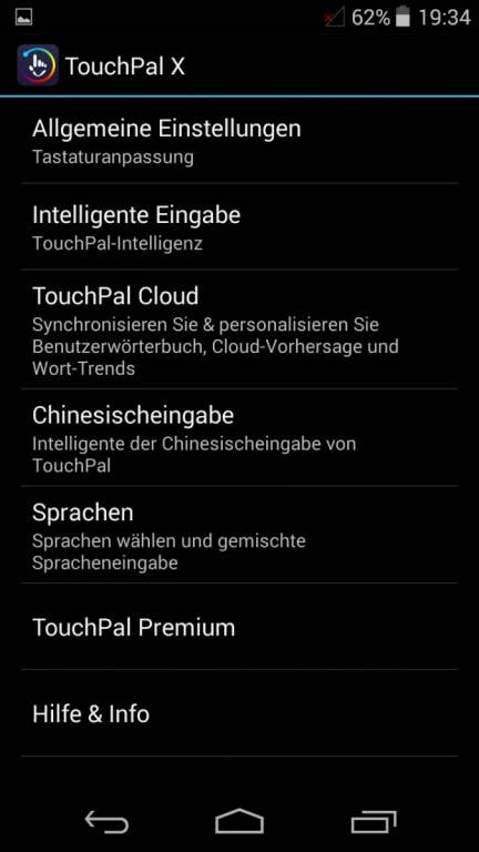 Wiko Highway Pure: Das Menü des Franzosen