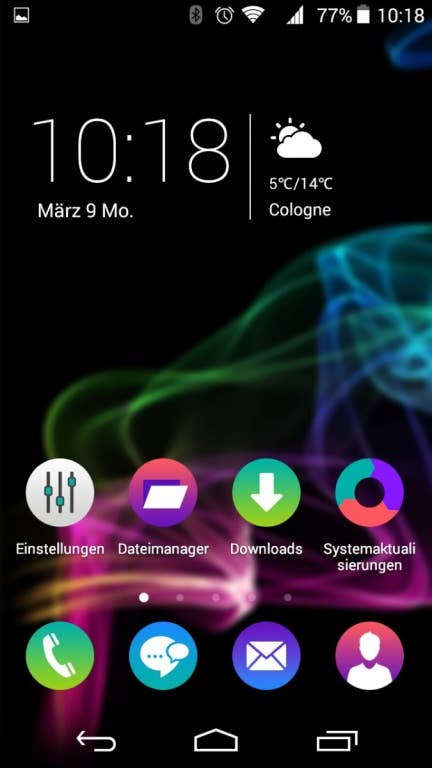 Wiko Ridge 4G: Screenshots Android 4.4.4 und Nutzeroberfläche