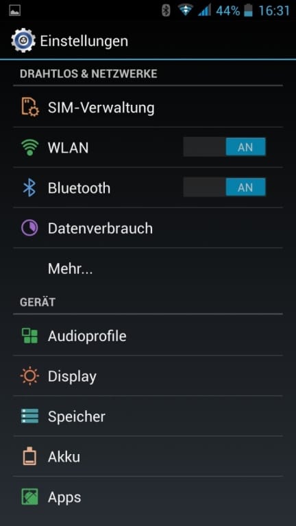 Wiko Stairway: Android und Nutzeroberfläche