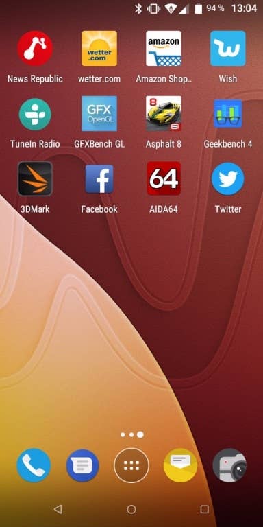 Wiko View Prime im Test: Das Menü