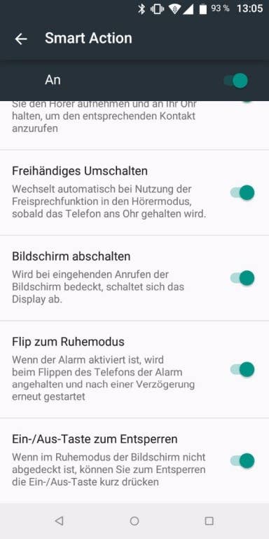 Wiko View Prime im Test: Das Menü