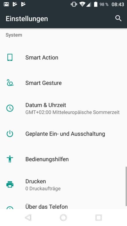 Wiko WIM im Test: Menü und Einstellungen