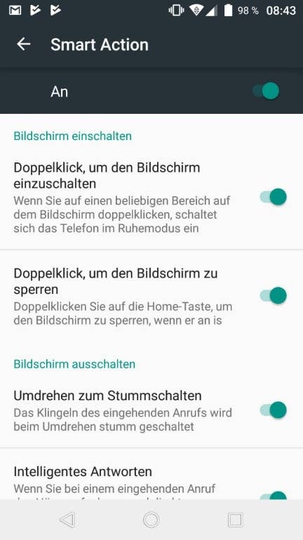 Wiko WIM im Test: Menü und Einstellungen