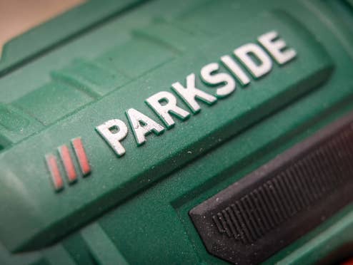 Parkside Logo auf einem Werkzeug