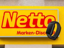 Netto-Marken-Discount Logo an einer Filiale in Seelbach mit einem Xiaomi Band 8