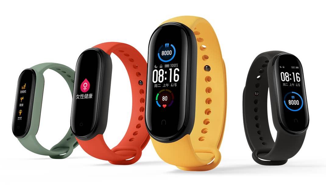 Xiaomi Mi Band 5 in vier Farben