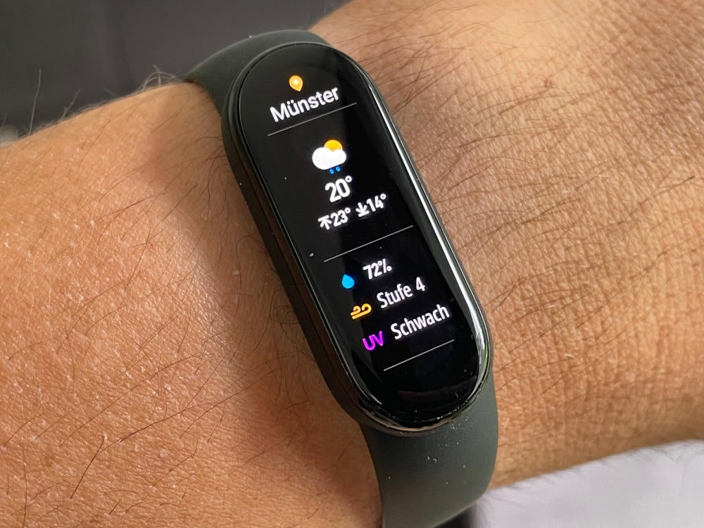 Xiaomi Mi Band 6 Wetter-Widget