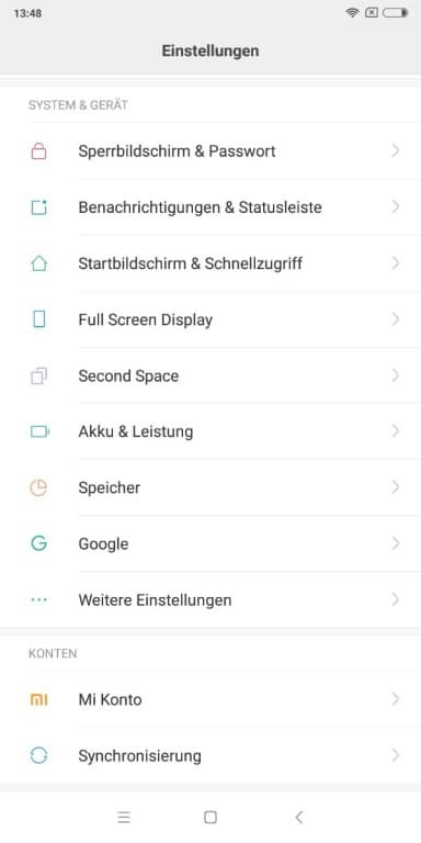 Xiaomi Mi Mix 2 - Globale Software
