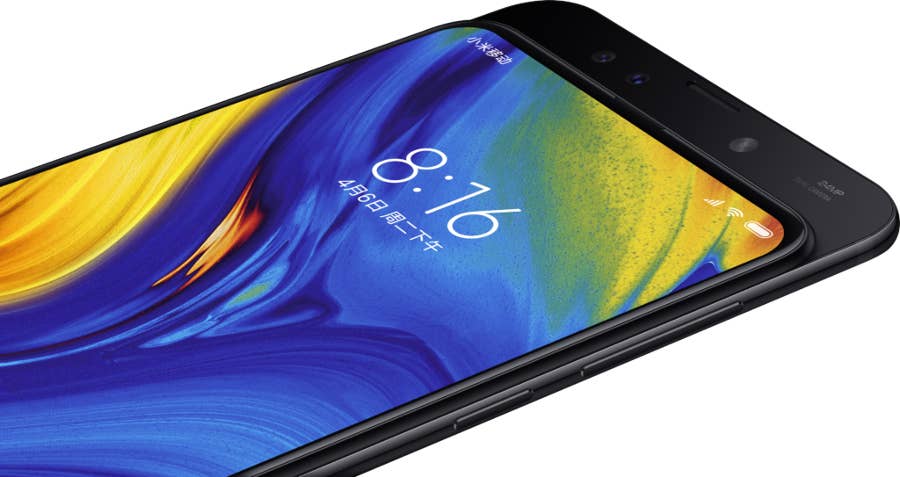 Xiaomi Mi Mix 3 Schwarz Front Rechts