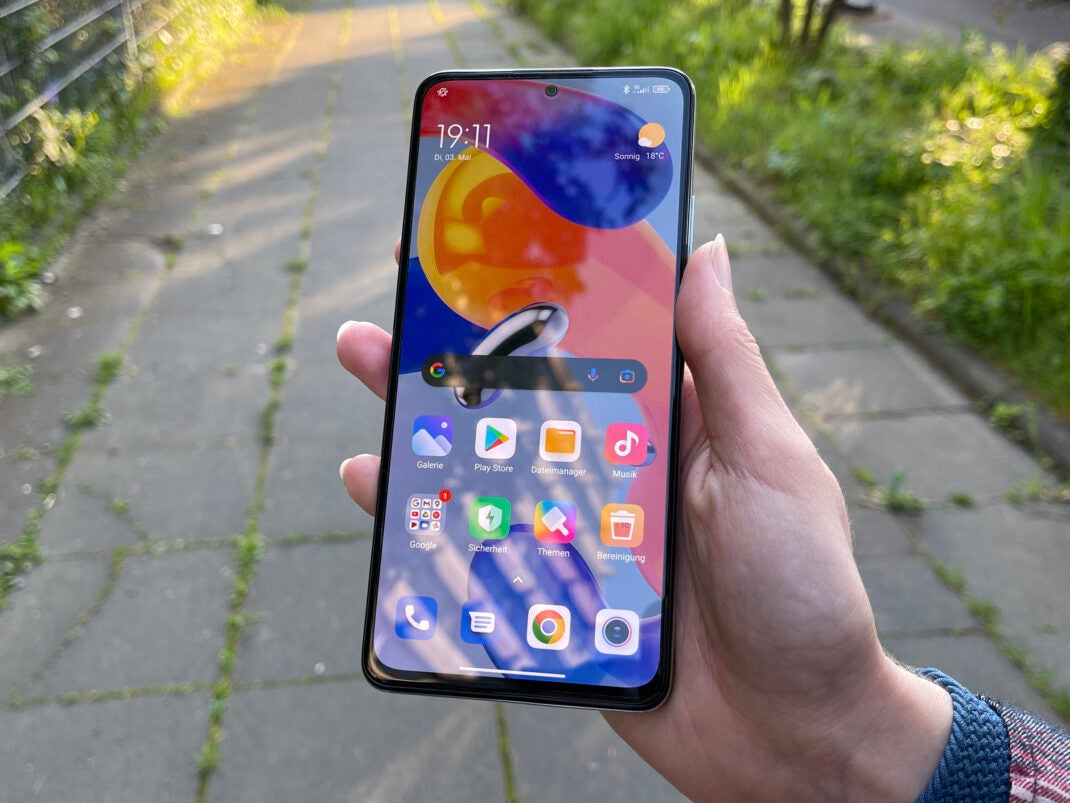 Der Bildschirm des Redmi Note 11 Pro 5G