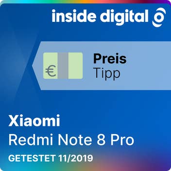 Xiaomi Redmi Note 8 Pro Testsiegel Preis-Leistungs-Tipp