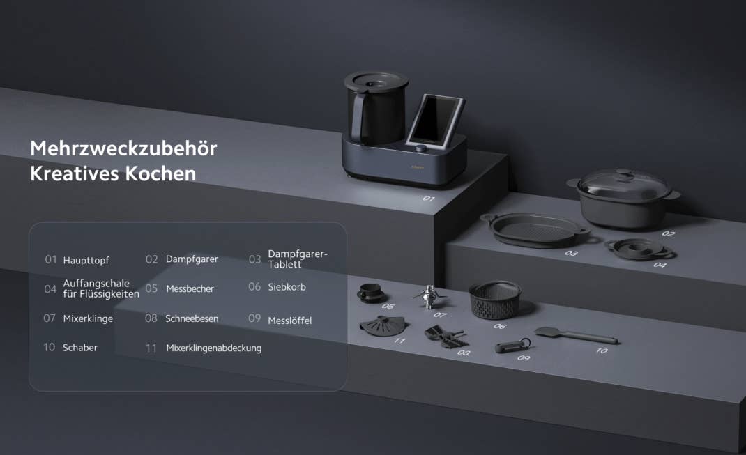 Zubehör der Thermomix-Alternative von Xiaomi