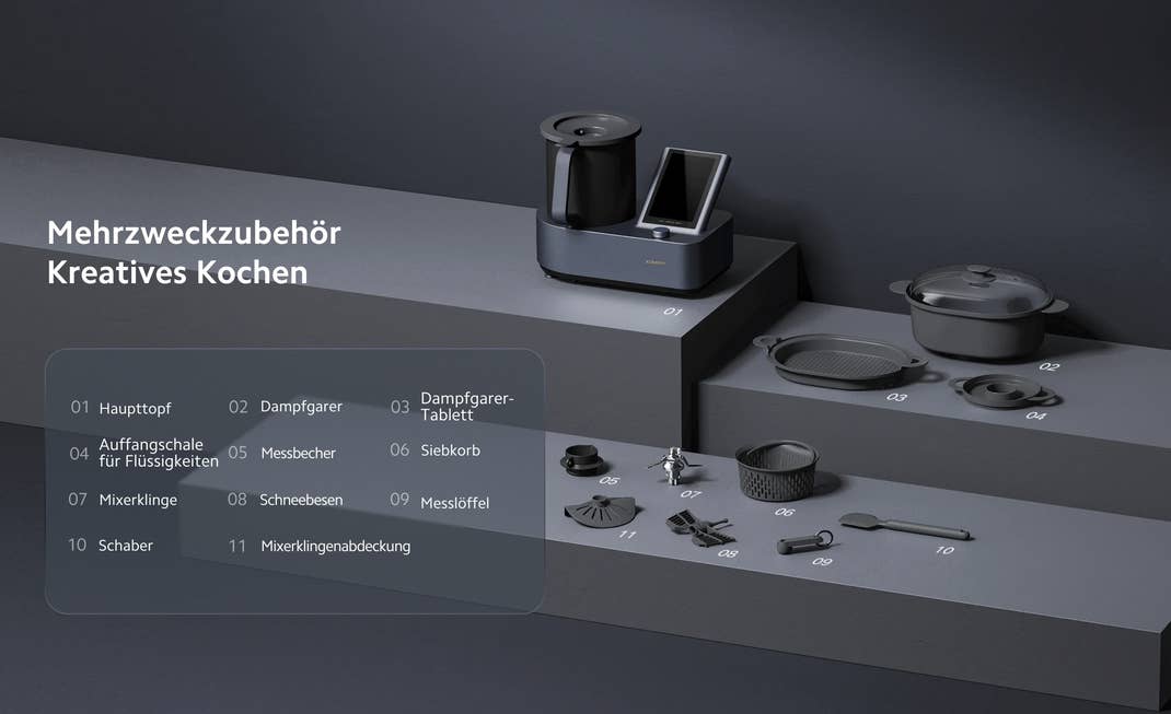 Zubehör der Thermomix-Alternative von Xiaomi