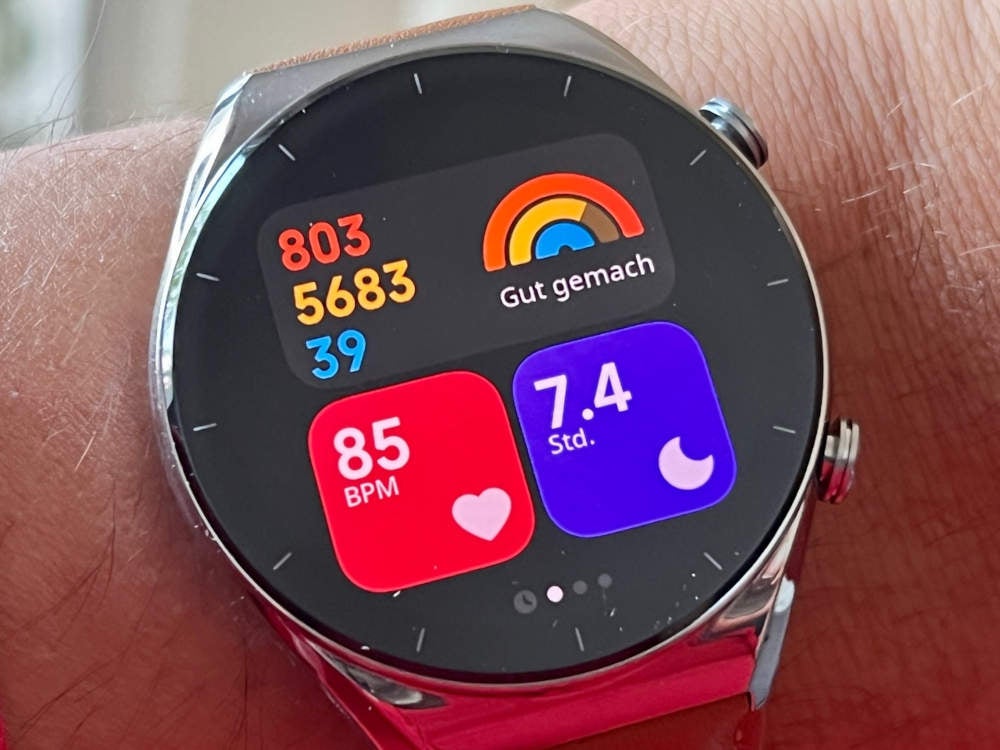 Widgets auf der Xiaomi Watch S1