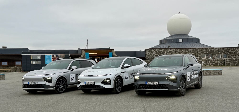 Xpeng G6 und Xpeng G9 am Nordkap.