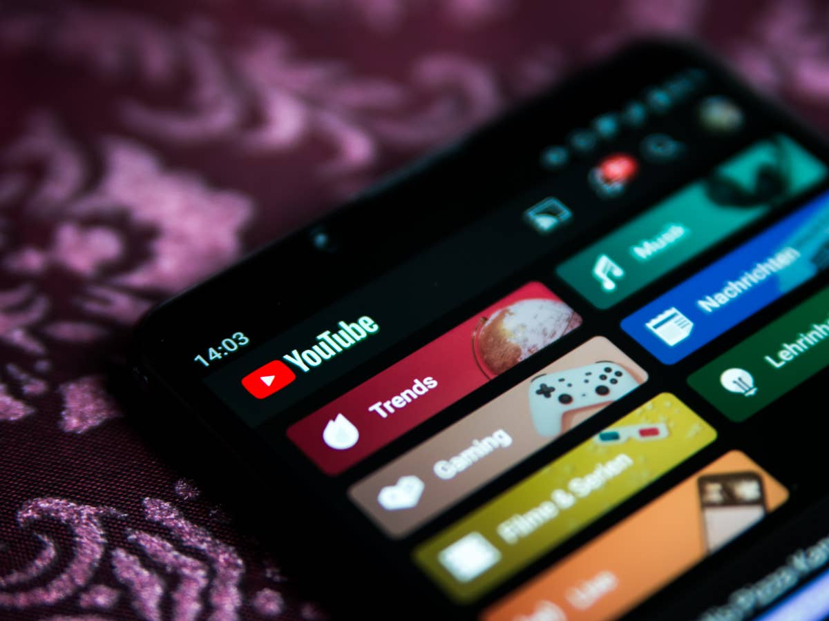 YouTube App auf dem Smartphone