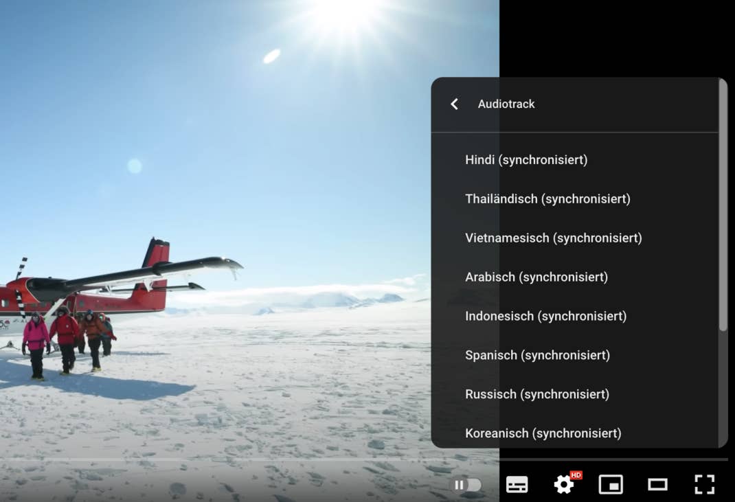 Jetzt kannst du bei YouTube-Videos die Sprache auswählen