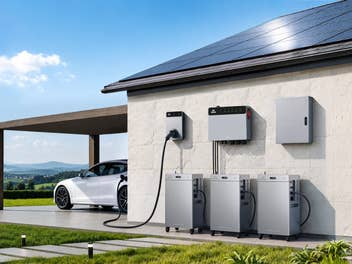 Haus mit unterschiedlichen Speicher- und Energielösungen von Zendure