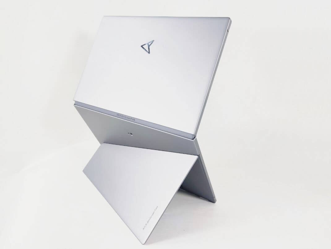 ASUS ZenScreen Fold: Rückseite, hochkant