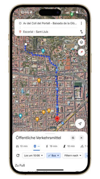 Beispiel für die Zensur bei Google Maps