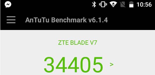 ZTE Blade V7 mit durchschnittlichen Werten im Benchmark Test