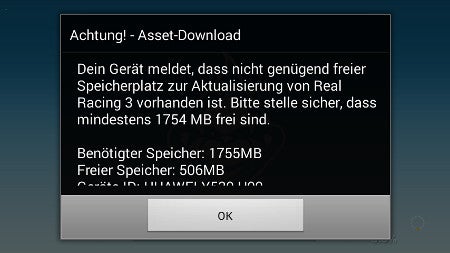Zu wenig Speicher beim Ascend Y530 Zu wenig Speicher beim Ascend Y530