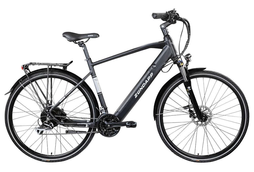 Zündapp Trekking E-Bike Z810 700c in der Seitenansicht.